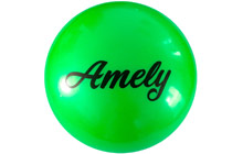 agb-101-15-g Мяч для художественной гимнастики Amely 15 см, 280 гр, (зеленый)