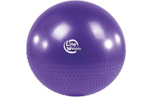 bb010-30 Мяч гимнастический массажный с насосом Lite Weights (фиолетовый) 75 см