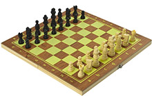 cf-w001 Игра 3 в 1 (шашки, шахматы, нарды) дерев.CLIFF, 29x29 см