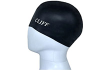 cs02-bk Шапочка для плавания CLIFF, черный (силикон)