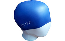 cs02-bl Шапочка для плавания CLIFF, синий (силикон)