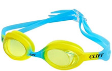 g911-bl-y Очки для плавания CLIFF, юн. (желтый/голубой)