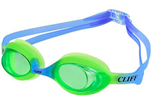 g911-g-bl Очки для плавания CLIFF, юн. (зеленый/синий)