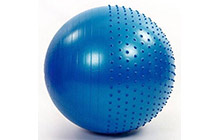 gb15-75 Мяч гимнастический полумассажный ARTBELL, синий, 75 см