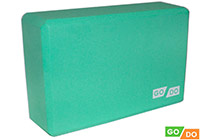 godo-v-j-k-mi Блок для йоги GO DO, 22,5 х 14,5 х 7,5 см, мятный