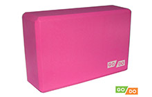 godo-v-j-k-pi Блок для йоги GO DO, 22,5x14,5x7,5 см, розовый