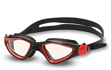 s2937f-bk-r Очки для плавания INDIGO SNAIL, (черно-красный)